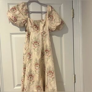 Hill House Floral Cream Matilda Dress size xxs